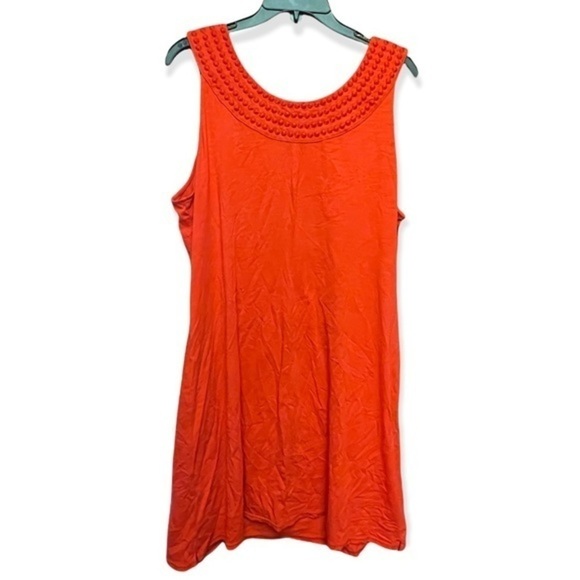 Tommy Bahama Dress with popcorn trimmed collar - Coral - Large - Picture 3 of 3